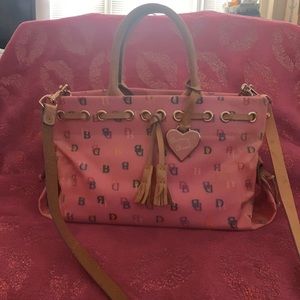 Dooney and Bourke Signature Tulip Tassel Handbag